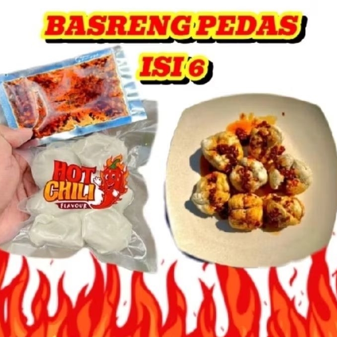 

Basreng mentah isi 6 gratis Chili oil & bumbu sedap