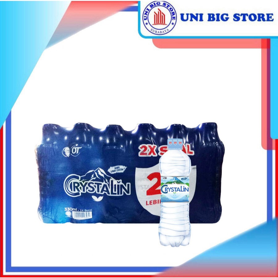 

Crystalin Air Mineral 330 ml x 24 botol DUS Crystalline