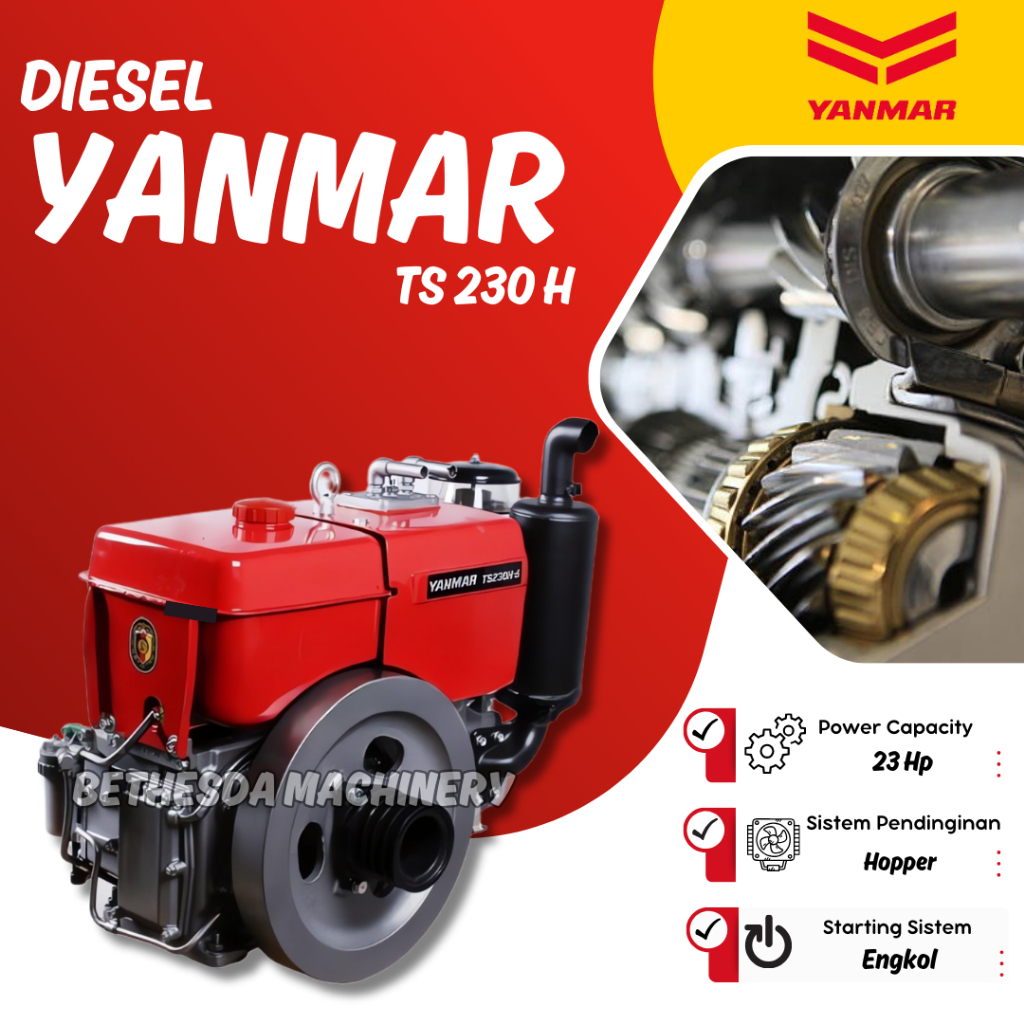 Yanmar Diesel 23Pk tipe TS 230 H - Hopper