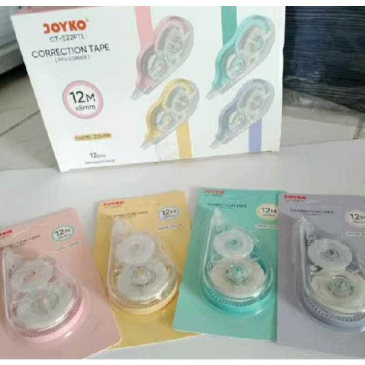 

Pita Koreksi Correction Tape Joyko CT-522PTL Pastel Color