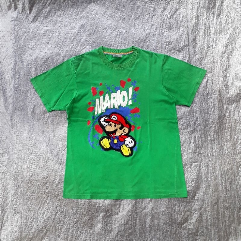Tshirt Baby milo x mario bros ( second/bekas )
