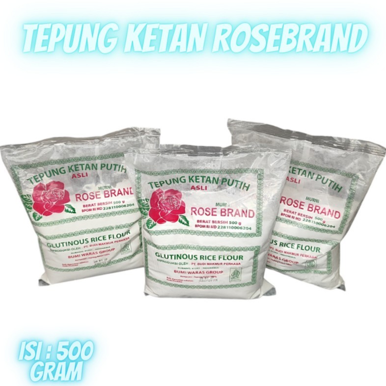 

rose brand tepung ketan 500 gram rosebrand