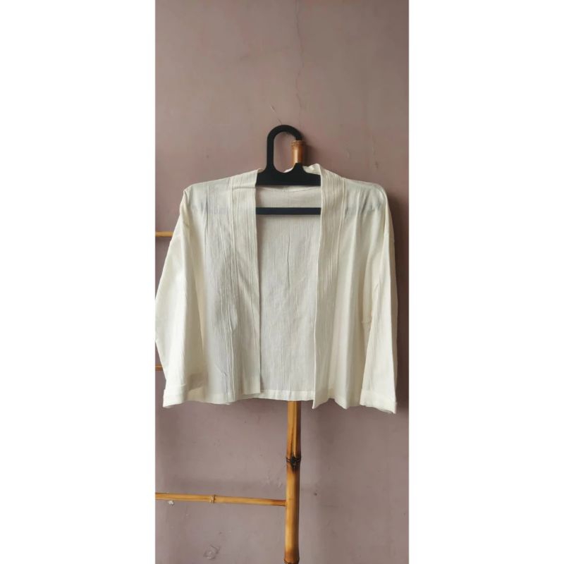 cardigan crop wanita shakila twill / outer wanita cardigan / baju luaran wanita