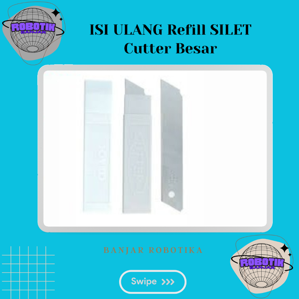 

ISI ULANG SILET Cutter Besar Refill 1 tube isi 10 pcs