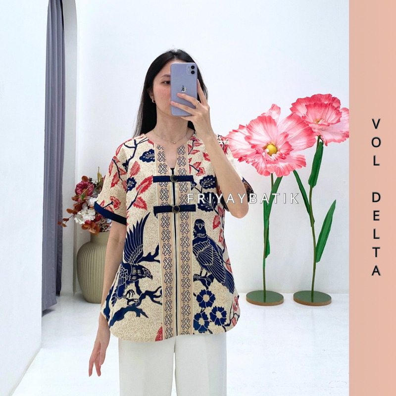 Ayana Blouse Batik / Baju Batik Modern Wanita