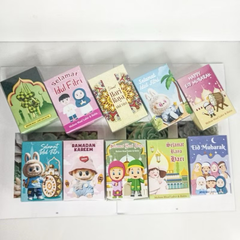 

Amplop Lebaran Hari Raya Idul Fitri Isi 50pcs / Angpao Karakter Lucu Ramadhan Kemasan Mika /Amplop Lebaran Murah