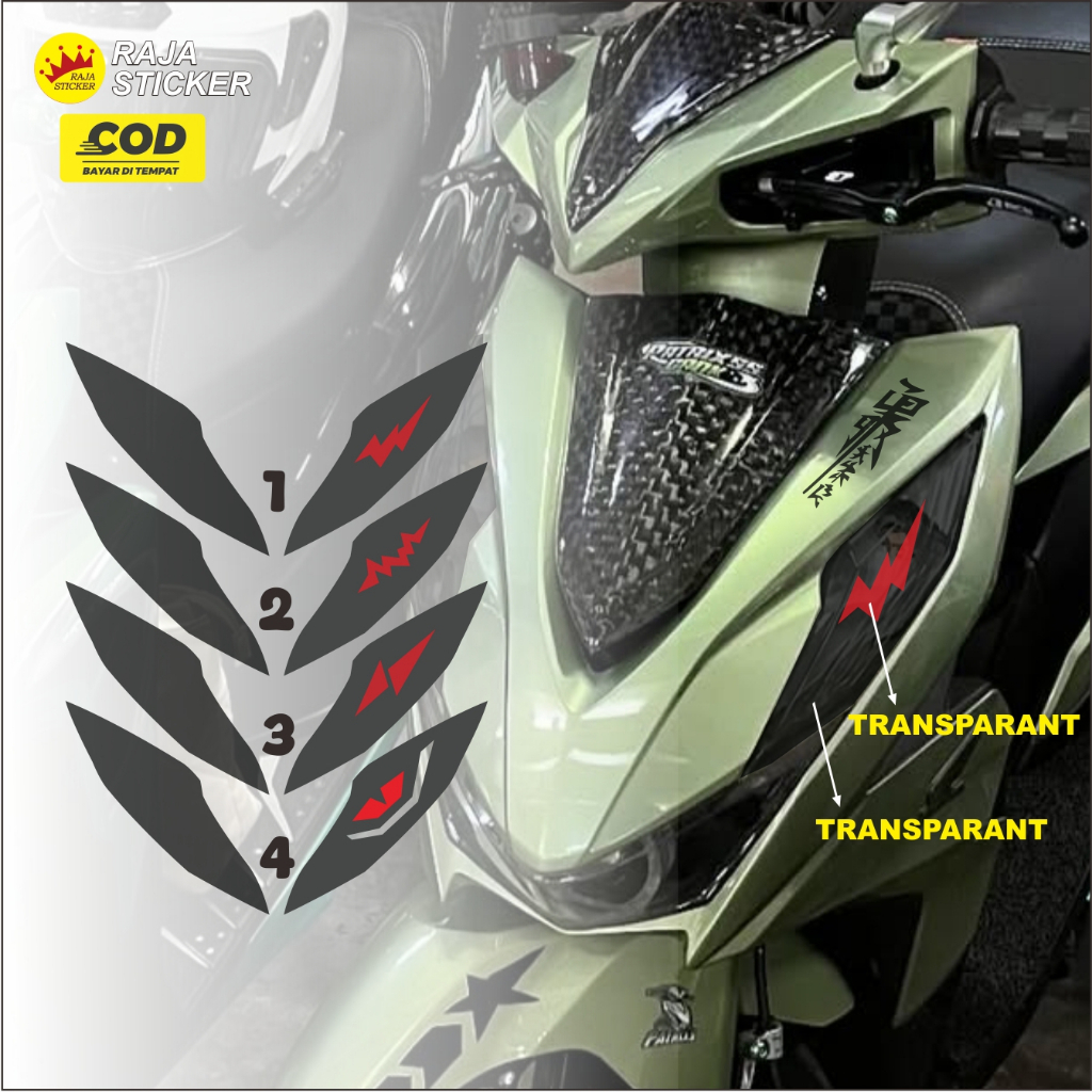 Stiker beat deluxe 2020 / Stiker lampu beat deluxe 2020 / Stiker lampu sein alis beat 2020