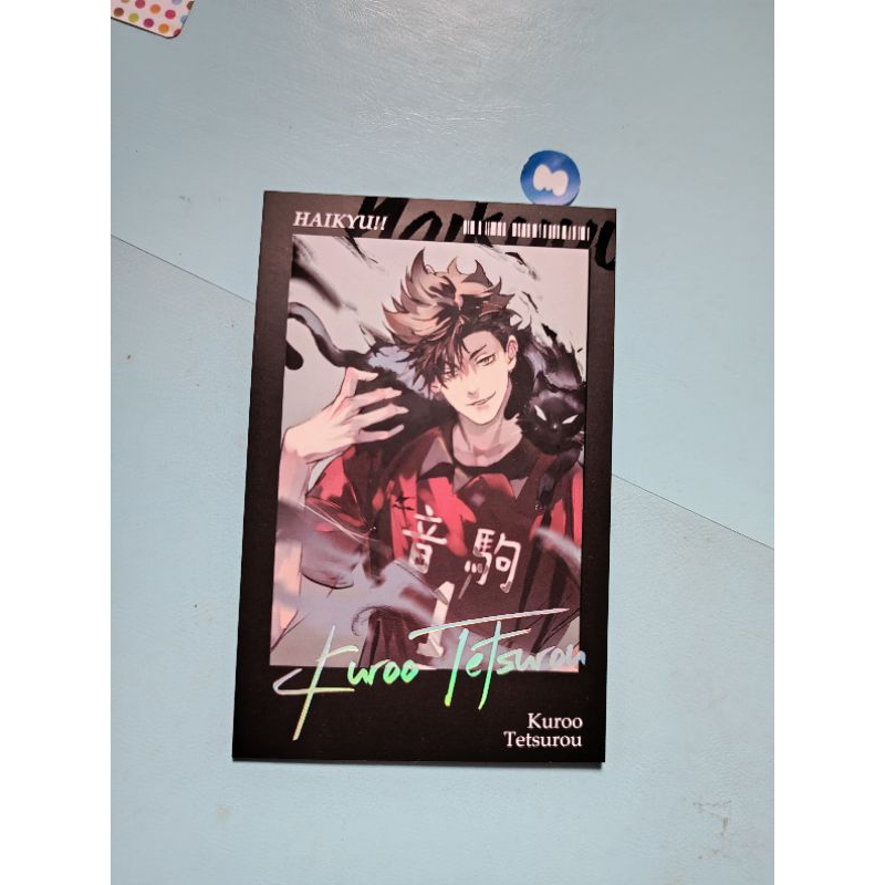 polaroid kuroo haikyuu photocard nekoma
