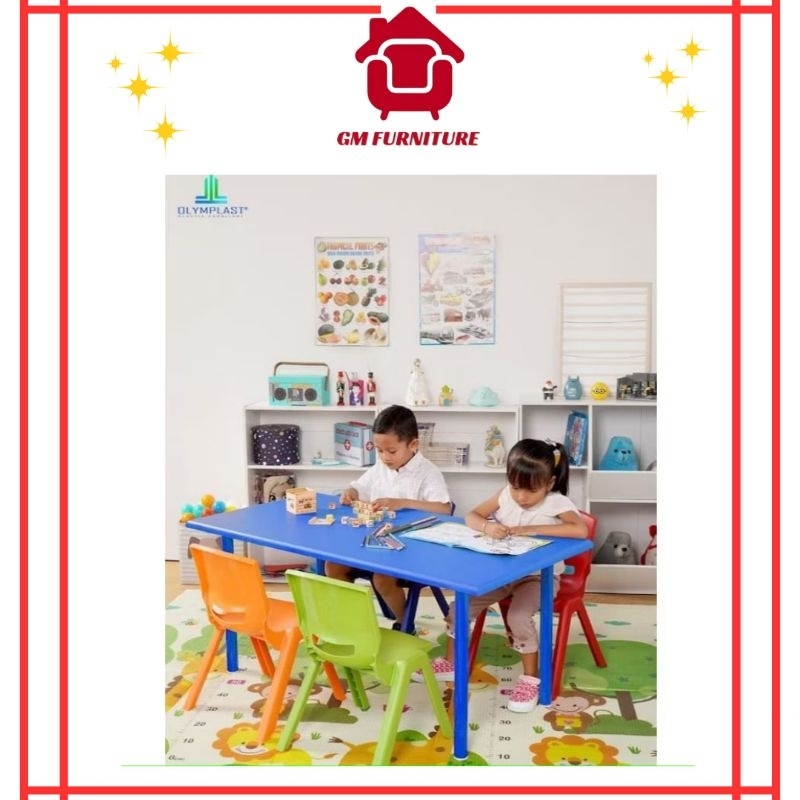 MEJA SEKOLAH PLAYGROUP ANAK PAUD TK-MT KIDS 120 OLYMPIC