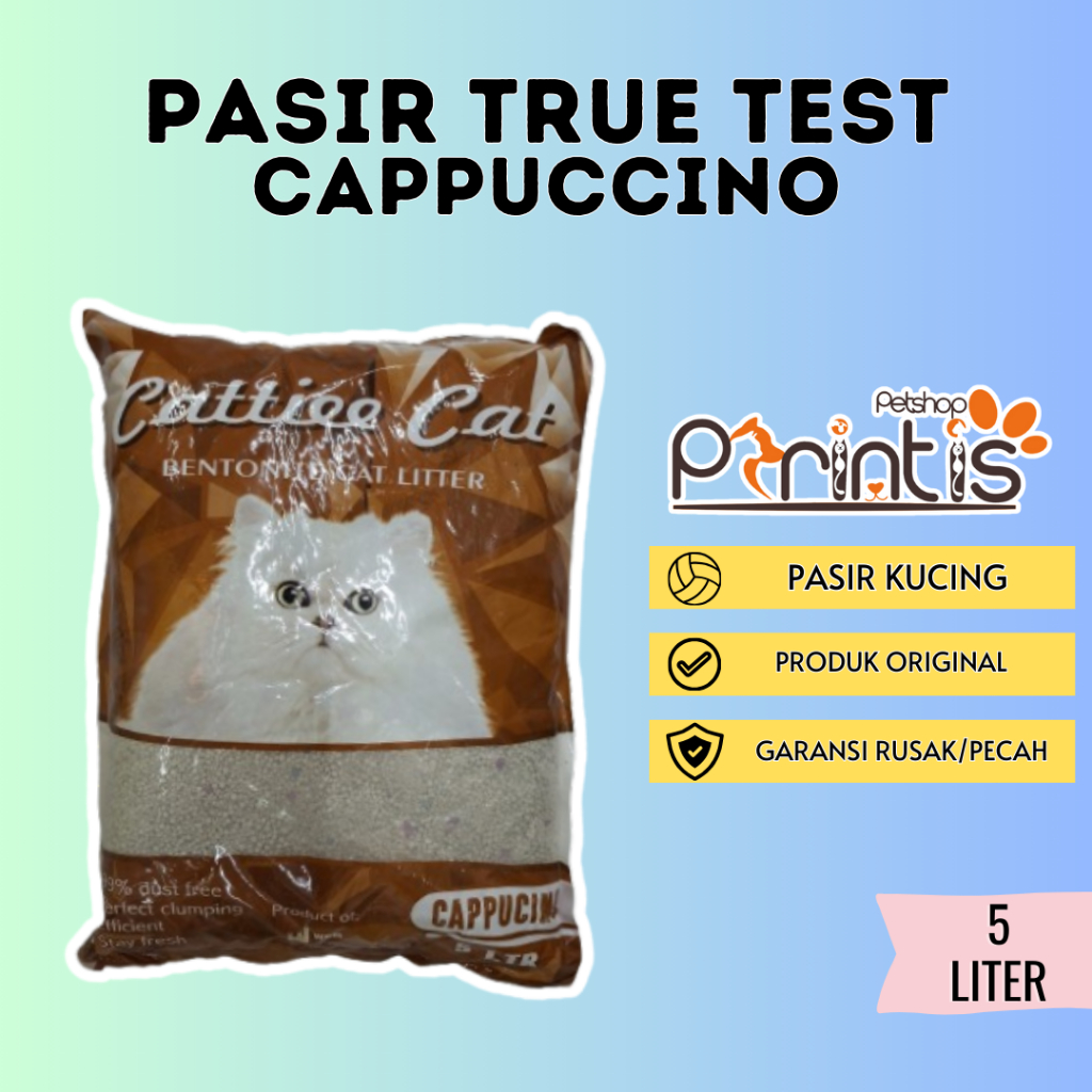 Pasir Kucing Gumpal Wangi Cattiee Cat Kopi Litter 5 L