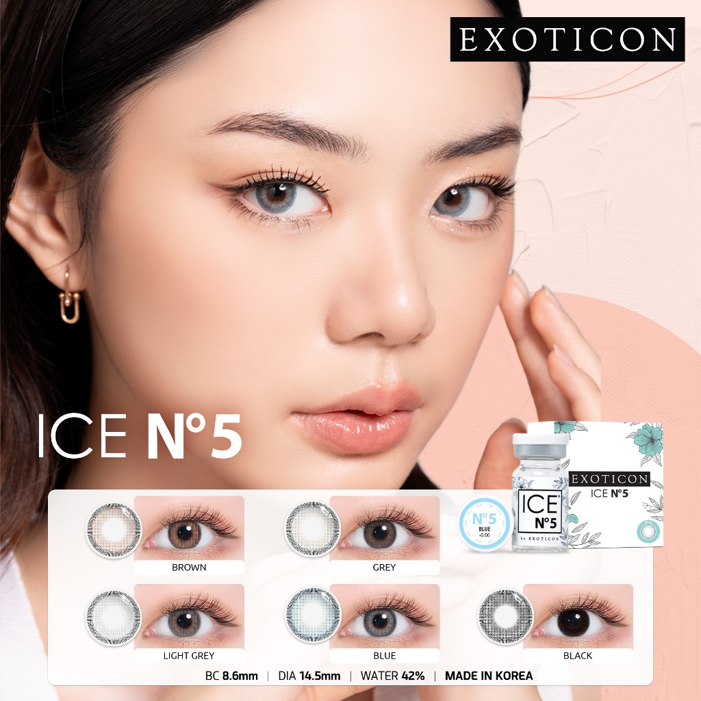 Exoticon Softlens - Ice N5 Series (Grey, Black, Blue)