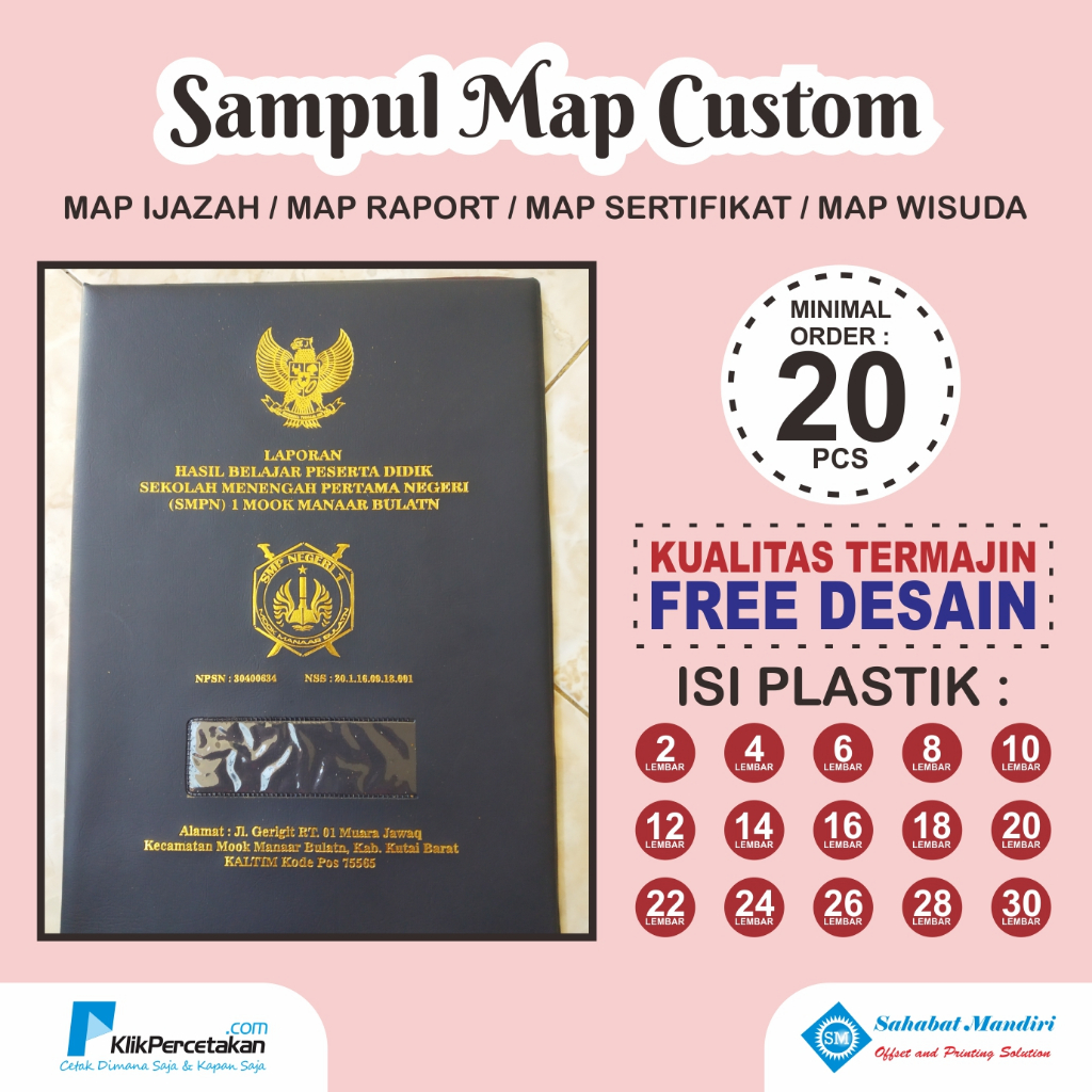 

PROMO MAP RAPORT BUSA HOTPRINT PRESS K13 | MAP SERTIFIKAT MAP WISUDA