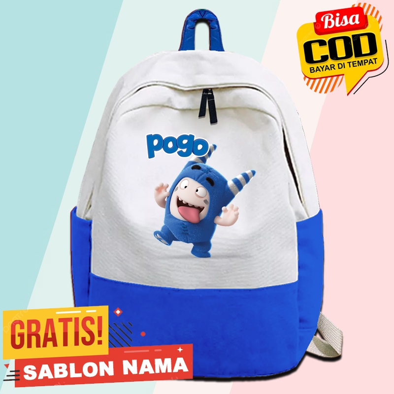 Tas Ransel Tas Sekolah Anak Motif Pogo Oddbods