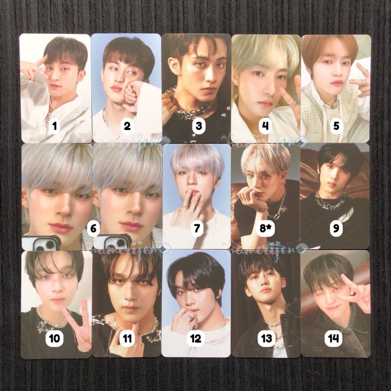 PC TC SG24 Selca Konsep Mark Renjun Jeno Haechan Jaemin Chenle Jisung A & B Ver Trading Card Season’
