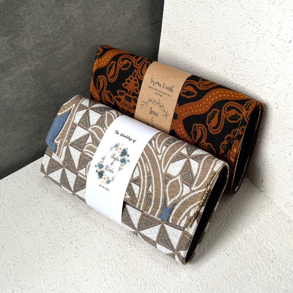 PREMIUM COLLECTION SOUVENIR DOMPET BATIK PERNIKAHAN/KHITANAN BATIK KHAS JOGJA