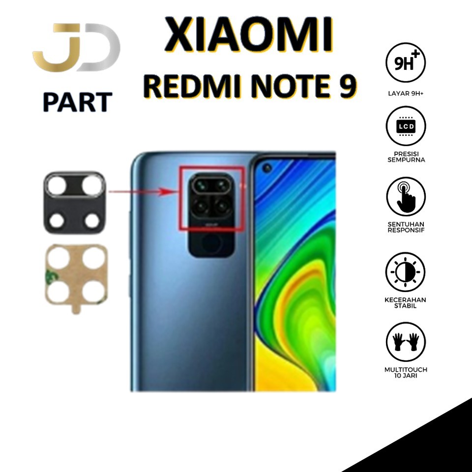 KACA / LENSA KAMERA XIAOMI REDMI NOTE 9 ORIGINAL