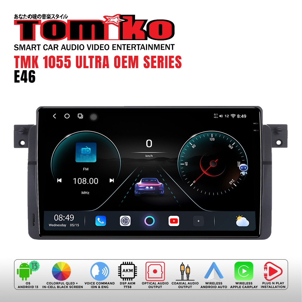 Tomiko - headunit android tmk 1055 ultra oem for E46