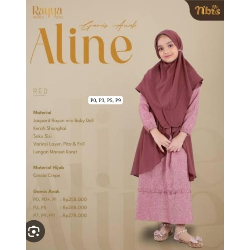 ALINE GAMIS ANAK ROSE & BROWN PROMO