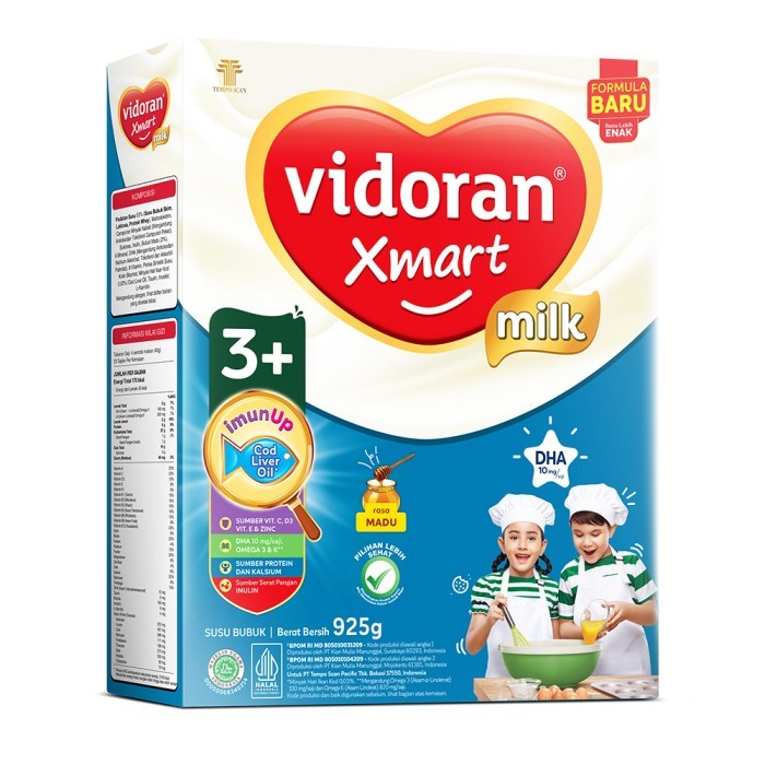 

Vidoran Xmart 3+ 925gr Susu Pertumbuhan Anak 3-5 Tahun