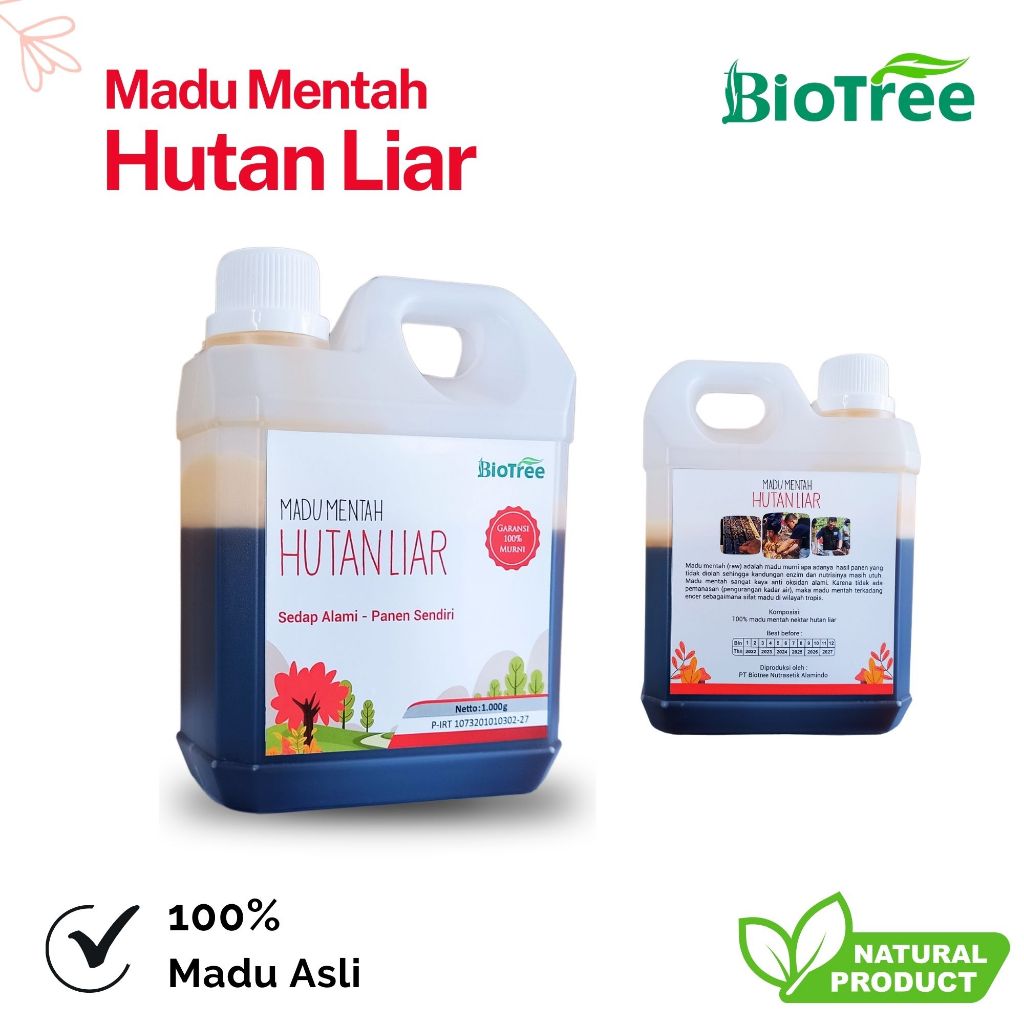 

Biotree - Madu Hutan Liar Full Nektar GRADE A
