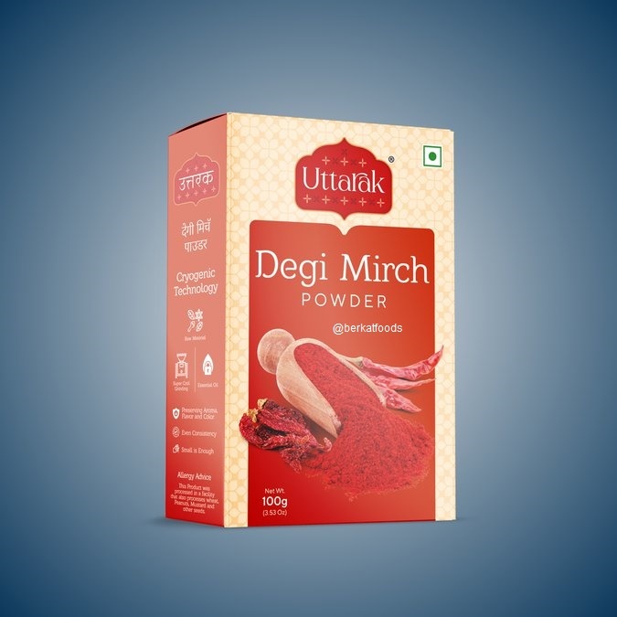 

Degi Mirch Uttarak / Chili Deggi Mirchi Grounded India / Bubuk Cabe Cabai Warna Cerah
