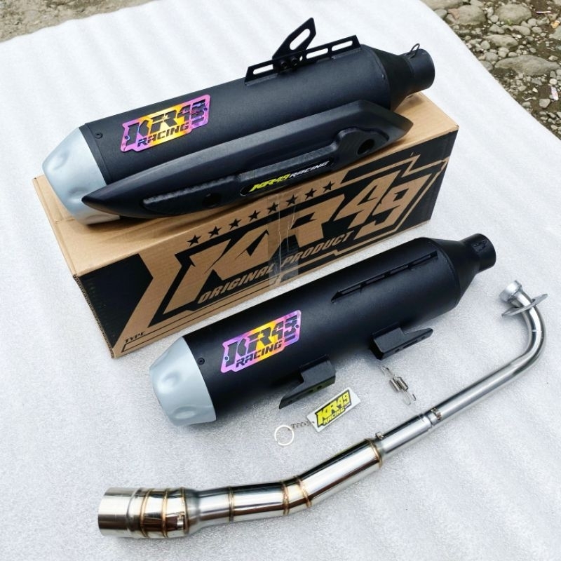 knalpot standar racing KR49 Supra Jupiter astrea legenda karisma win Vega dll