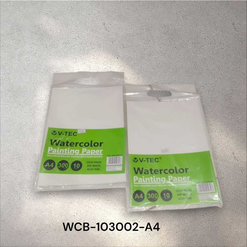

V-TEC WATERCOLOR PAPER TYPE WCB 103002/A4 300GSM/COLD