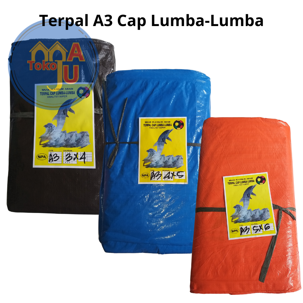 [ECER] TERPAL A3 Cap LUMBA-LUMBA Kwalitet SUPER - BERMACAM UKURAN, 2x3 - 6x8
