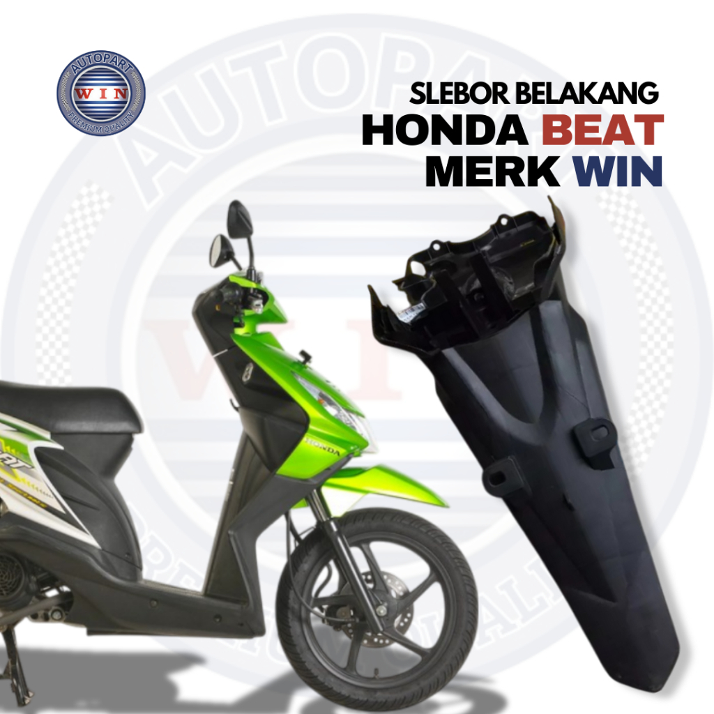 Slebor Belakang Beat || Slebor Belakang Spakbor Rear Fender Beat Karbu 2008 (KVY) Merk WIN