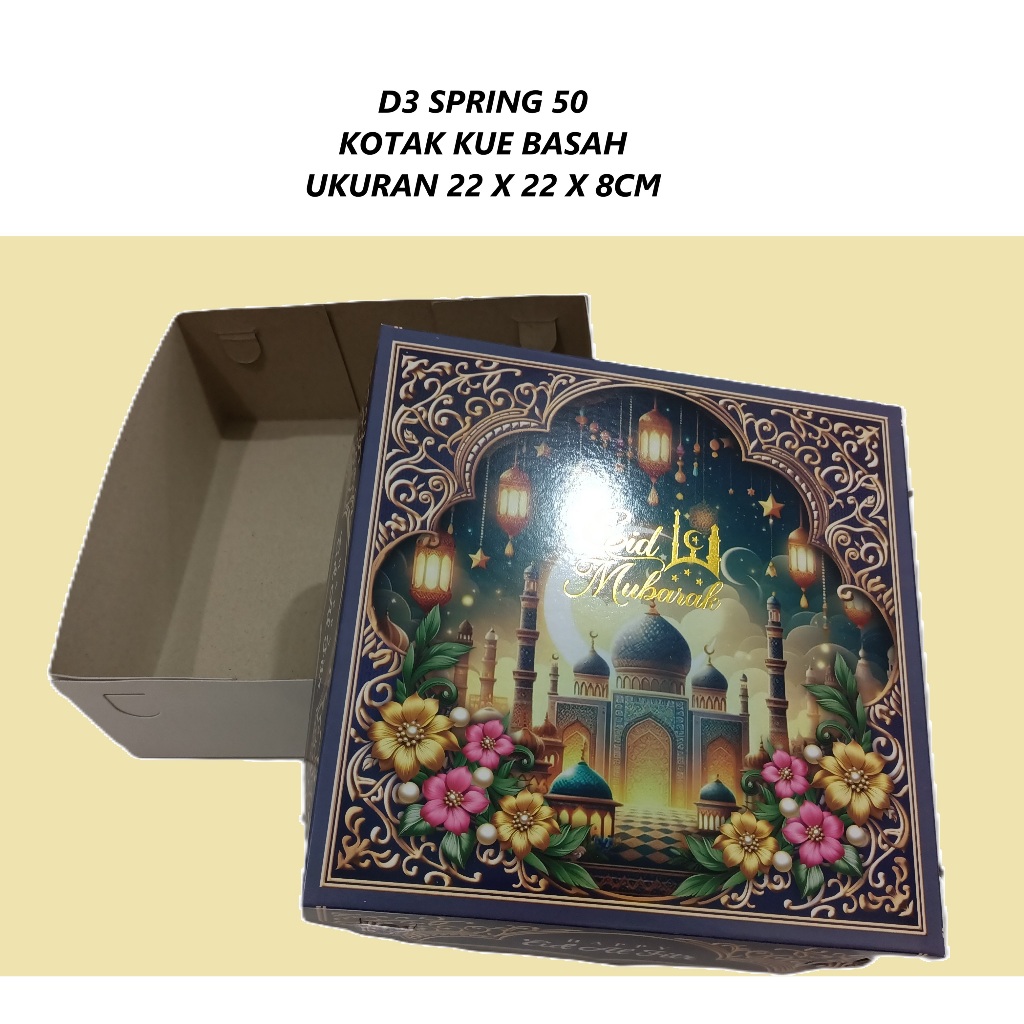 

D3 - Spring 38 - Box Lebaran 22x22x8cm / Kotak Hampers idul fitri