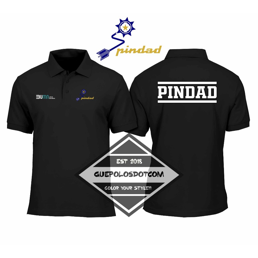 POLOSHIRT BERKERAH PINDAD BUMN - Baju Berkerah Pindad Bumn - POLO KERAH LOGO PINDAD - POLO PINDAD BU