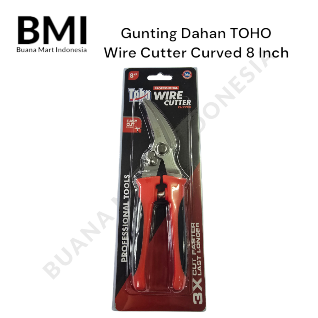 Gunting Dahan TOHO Wire Cutter Curved 8 Inch | Gunting Seng | Gunting Kawat | (1PC)