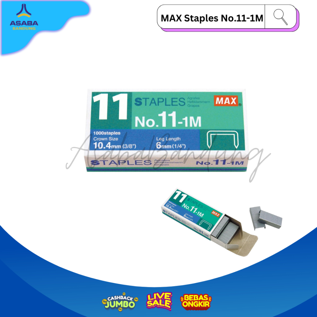 

Asaba Bandung - MAX Staples No.11-1M