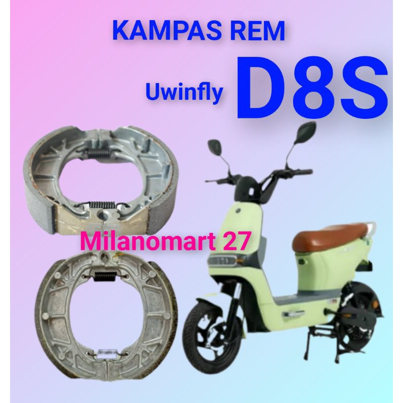 kampas rem uwinfly D8S kampas rem sepeda listrik uwinfly d8s
