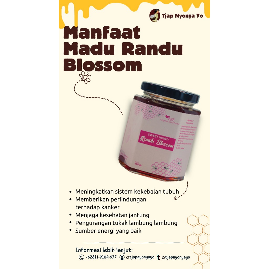 

Tjap Nyonya Yo - Madu Randu | Madu Hutan | Madu kesehatan | Madu anak
