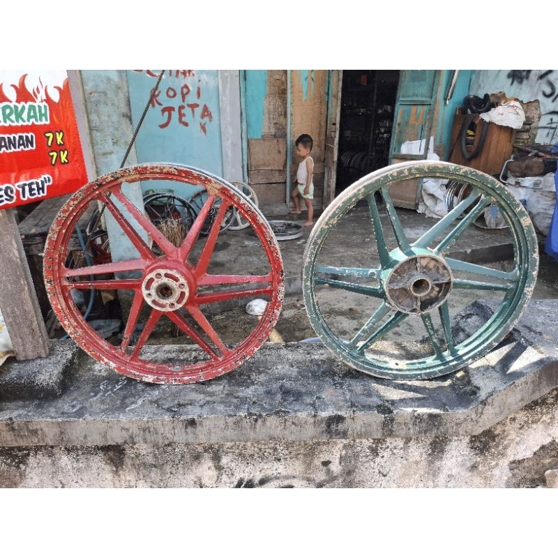 velg racing depan belakang kawasaki zx130 zx 130 original