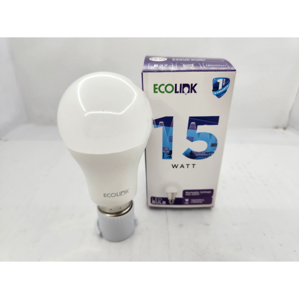 ECOLINK LAMPU BOHLAM LED BULB 15W PUTIH COOL DAY LIGHT / LAMPU LED ECOLINK BULB 15W