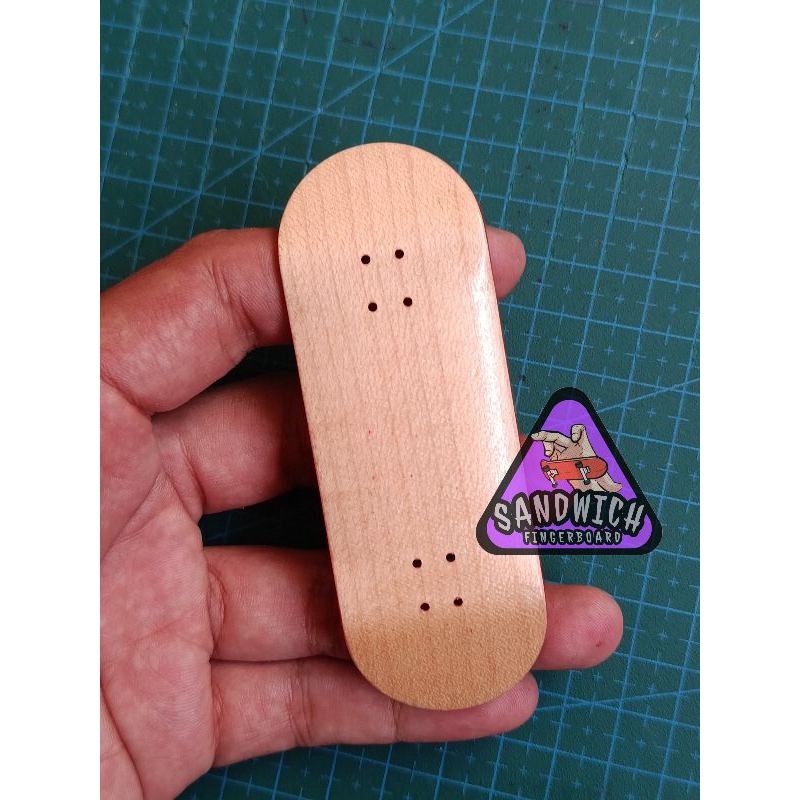 SANDWICH 5PLY - Popsicle Shape Blank Deck Fingerboard