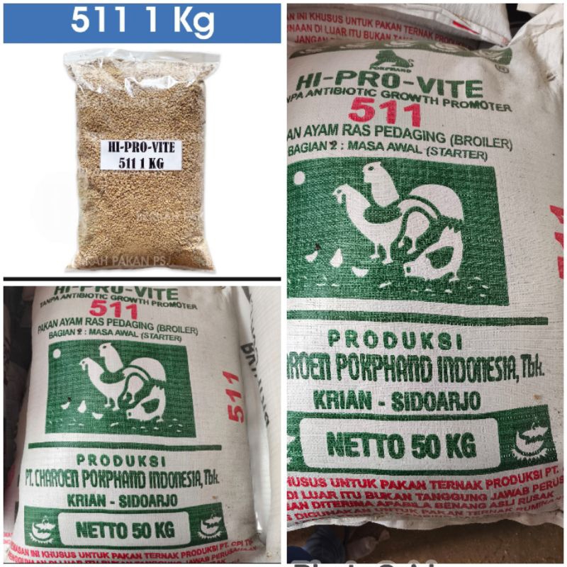 Hi pro Vite Pur 511 pakan ayam bebek Entok pedaging starter