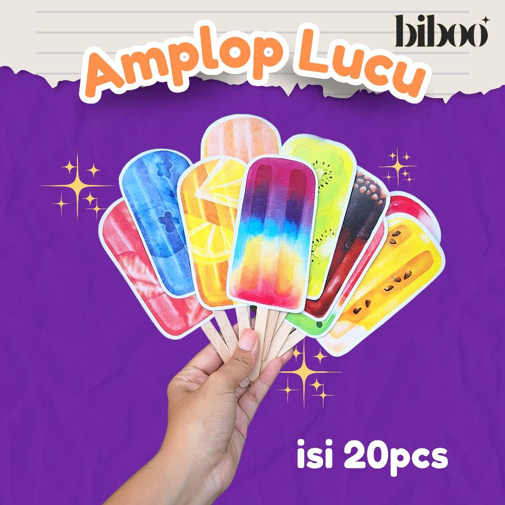 

Amplop Lebaran 3D - Es Krim Angpao THR Unik Viral isi 20 pcs