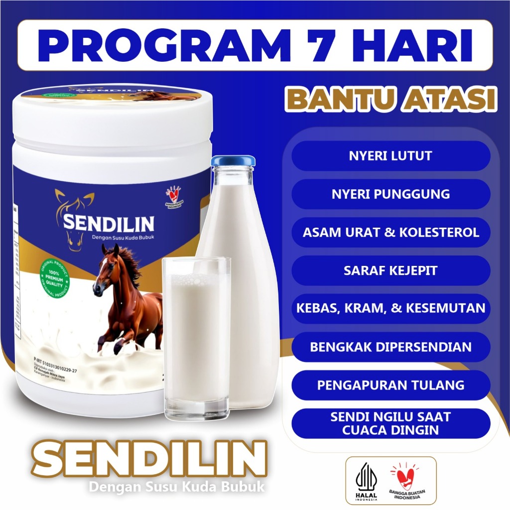 

Program 7 Hari Konsumsi Sendilin Susu Kuda Liar Bubuk Asli Sumbawa - 200gr Mengatasi asam Urat dan Kolesterol