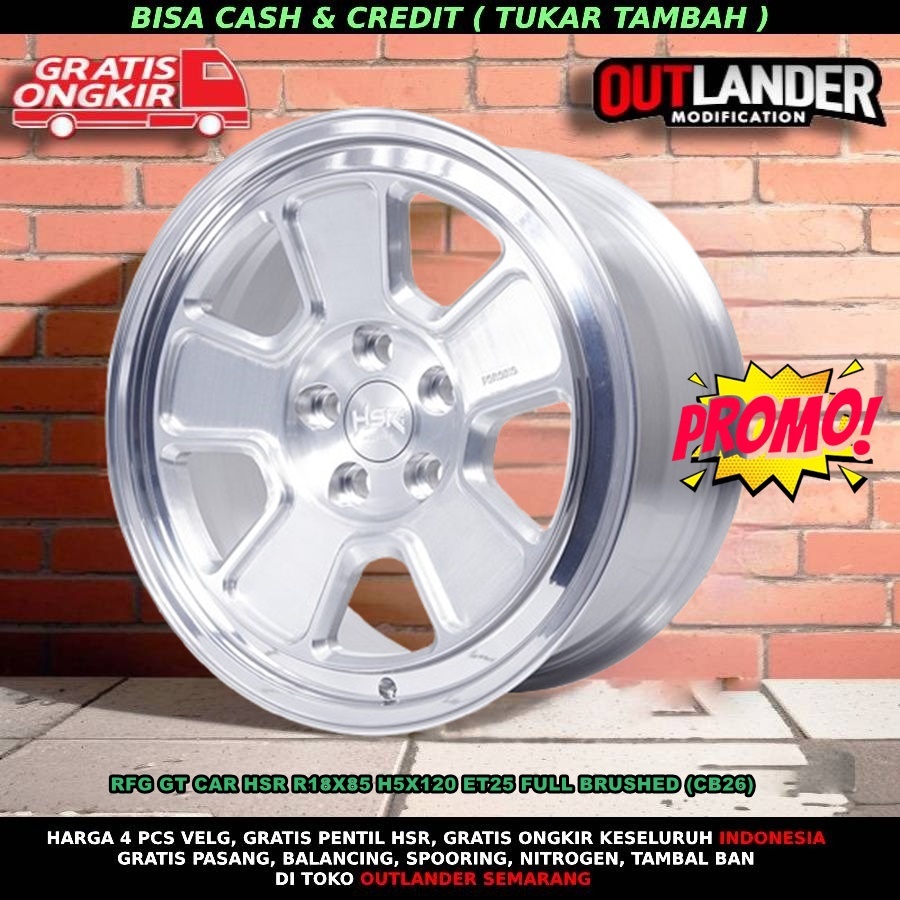 VELG MOBIL FORGED RING 18 TYPE HSR RFG GT CAR HSR R18X8,5 H5X120 ET25 FULL BRUSHED FORR M3 ,E36, M4