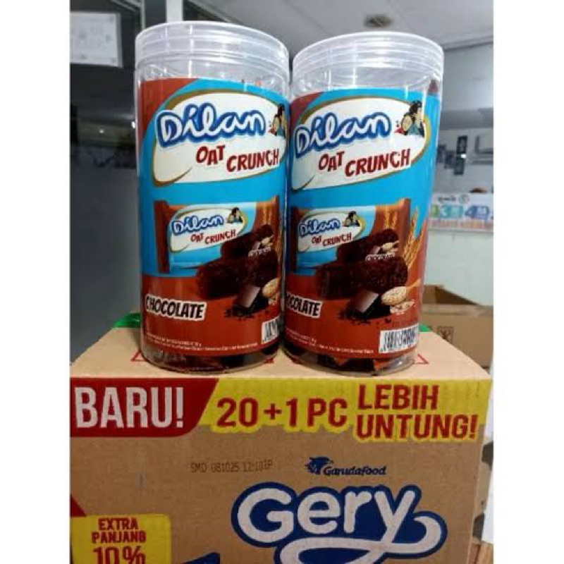 

dilan oat crunch toples isi 25 - dilan toples- jajan lebaran - Oat coklat