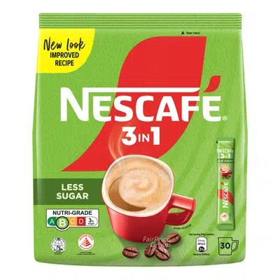 

Nescafe 3 in 1 Instant Coffee Less Sugar