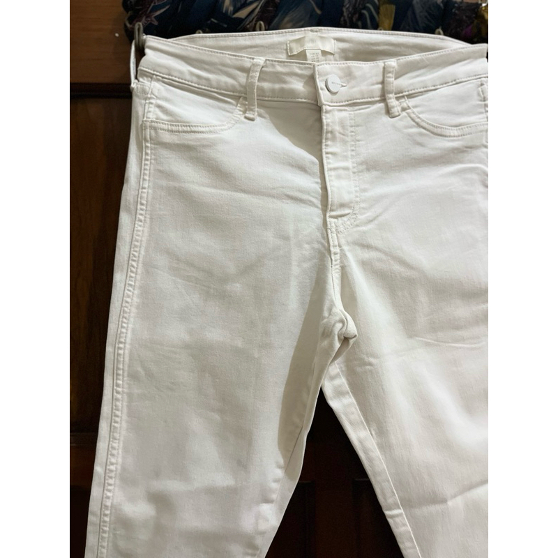 Celana Jeans H&M Putih (Preloved/Second)