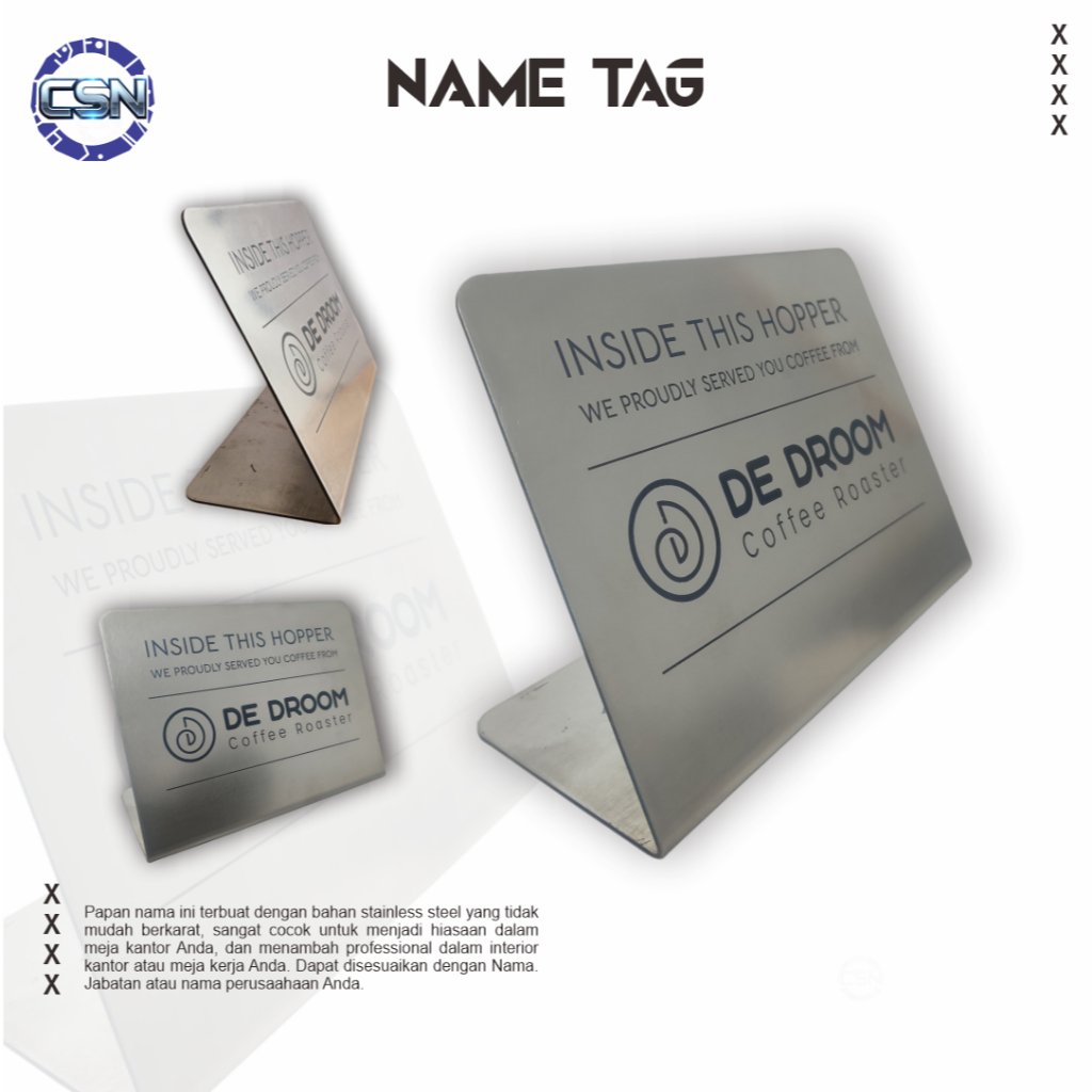 

NAME TAG / PAPAN NAMA (CUSTOM)