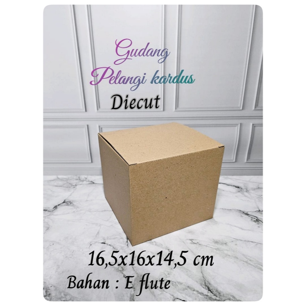 

Kardus karton Uk. 16,5x16x14,5 cm...Model diecut botol