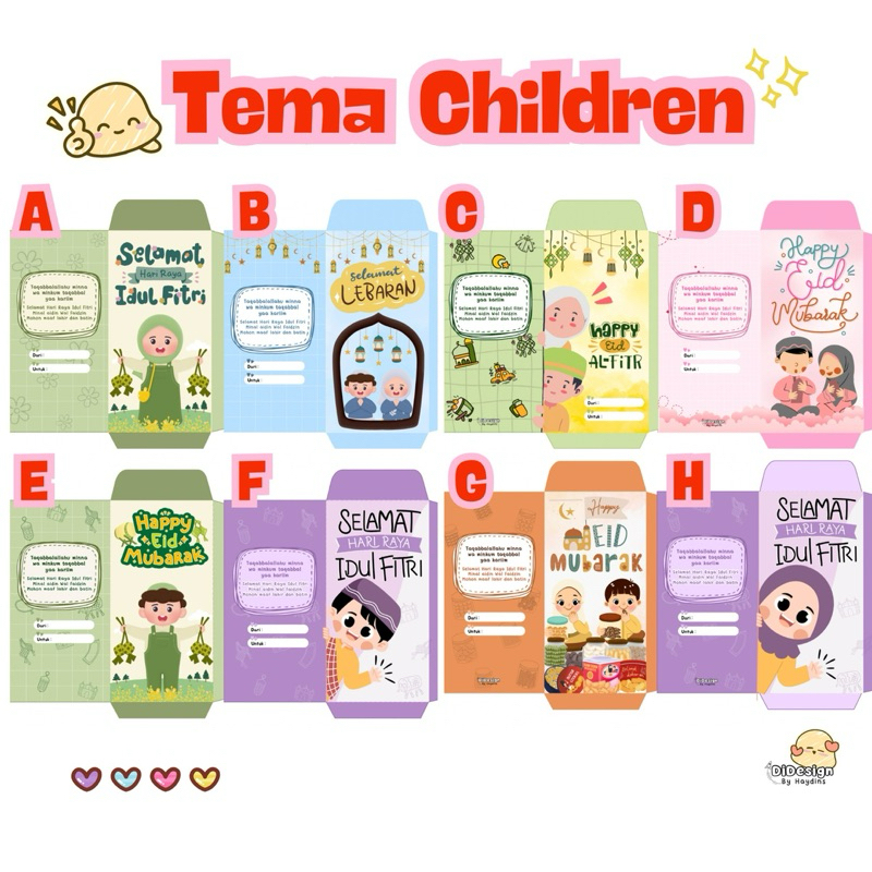 

Custom Amplop Lebaran Tema Children anak anak