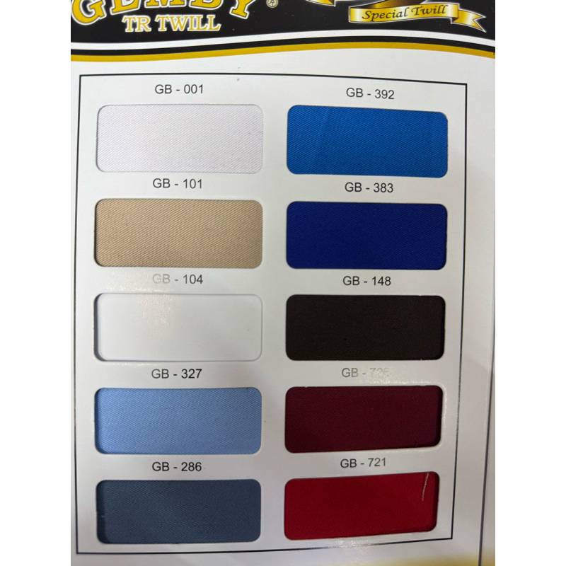 Kain Special Twill Katun Premium / Bahan Katun Twill / Kain Twill Katun Polos Premium (Harga Per 1 M