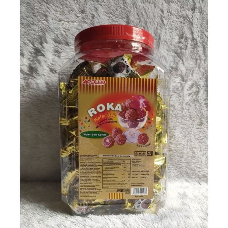 

Roka Apollo Wafer Ball Chocolate Toples 420 gram